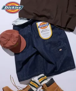 Эксклюзивные рабочие шорты Dickies с широкими рукавами и перекрестным плетением от FREAK'S STORE [Лимитированная серия]