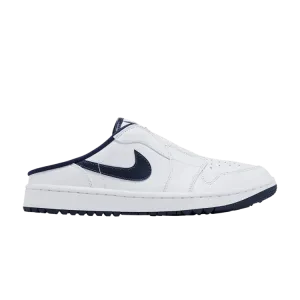 Бутсы Air Jordan Air Jordan 1 Mule Golf 'White Midnight Navy', белый