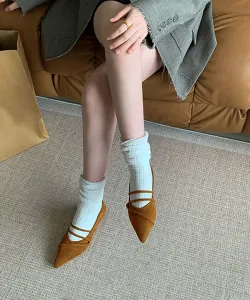 Туфли-балетки с острым носком и ремешком Aimoha - Select -, цвет Brown