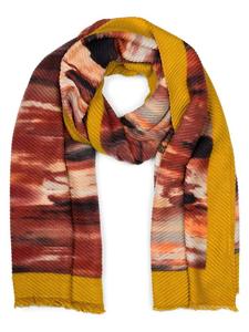 Шарф styleBREAKER, цвет curry/bordeaux/beige