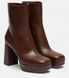 Daisen 95 кожаные ботинки на платформе Gianvito Rossi, коричневый