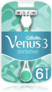 Одноразовые бритвы Venus 3 Sensitive Gillette, 6 шт