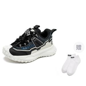 HOBIBEAR Низкие детские кроссовки для повседневной носки, черные, детские