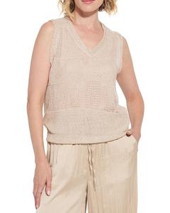 Лизи Бриа Топ с пайетками Lyssé, слоновая кость/кремовый