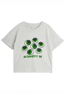 Футболка унисекс с принтом «глаза» Mini Rodini, Grey Melange