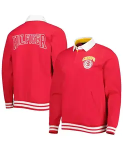 Мужская красная поло с длинным рукавом Kansas City Chiefs Cody Tommy Hilfiger
