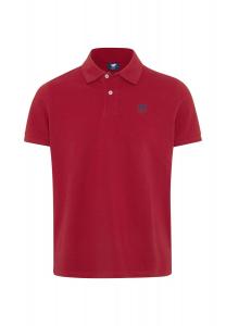 Рубашка-поло с вышивкой-лейблом POLO SYLT, цвет Chili Pepper