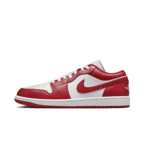 Jordan Air 1 Abrasion Resistant Low Top Vintage Basketball Shoes Unisex красный черный