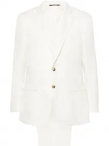Костюм с однобортным пиджаком Canali, белый
