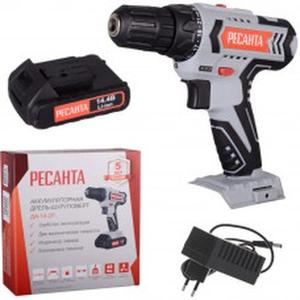 Аккумуляторная дрель-шуруповерт Ресанта ДА-14-2Л