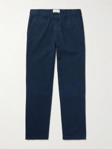 Брюки-чиносы Samuel Straight-Leg из хлопчатобумажной ткани с твиловым наполнителем MR P., синий