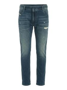 DIESEL Узкие джинсы 'Superstretch JoggJeans Krooley' в цвете Dusty Blue
