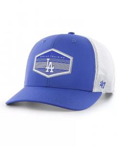 Мужская королевская белая кепка Los Angeles Dodgers Spring Training Burgess Trucker Snapback '47 Brand
