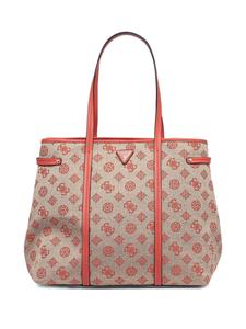 GUESS USA сумка-тоут с монограммой, нейтральный