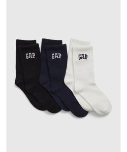 Детские носки (K)GAP Arch Logo Crew Socks, комплект из 3 пар.
