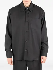 Шерстяная рубашка Chianti с карманом Société Anonyme, серый