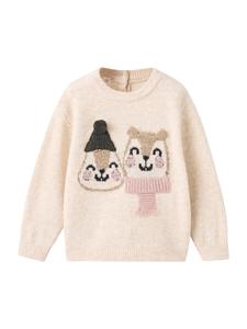 Свитер MANGO KIDS SQUIRELL, Beige/Sand