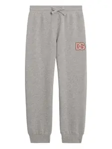Спортивные брюки с вышитым логотипом Dolce & Gabbana Kids, серый