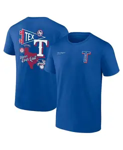 Мужская футболка Royal Texas Rangers Split Zone Fanatics