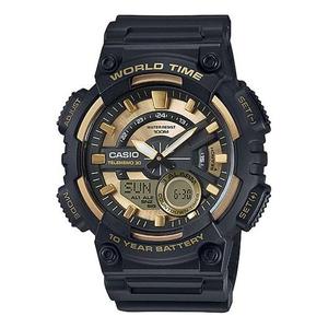 Часы CASIO G Shock Quartz Sports Mens Black Analog, черный