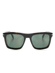 Солнцезащитные очки в квадратной оправе черепаховой расцветки Eyewear by David Beckham, коричневый