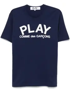 Футболка с логотипом Comme Des Garçons Play, синий