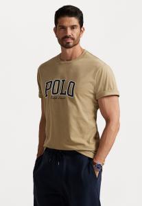 Футболка Polo Ralph Lauren Big & Tall LOGO JERSEY T-SHIRT, Surrey Tan/Dark Yellow