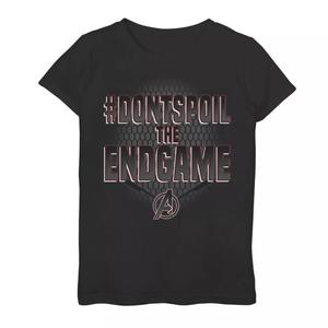 Футболка с логотипом Marvel Avengers Endgame для девочек 7–16 лет #DontSpoilTheEndgame и графикой Marvel