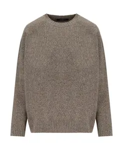 Свитер Сибари с круглым вырезом Weekend Max Mara, коричневый