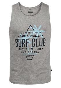 BLEND Футболка 'Cali' в сером цвете