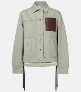 Джинсовая куртка Loewe, Khaki Green