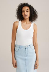 Топ WE Fashion, белый
