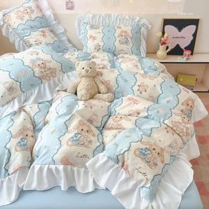 LUOLAI HOME Комплект постельного белья 4 предмета, размер 200x230 см