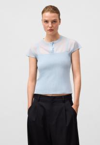 Футболка ADOLFO DOMINGUEZ Print T-shirt, Light Blue