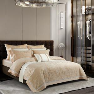 HAMMYKOTI Комплект постельного белья из лиоцелла тенсел хлопка, жаккардовый пододеяльник 600TC, геометрический принт Gold