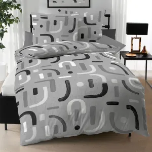 Постельное белье Biber Elements серое 155x220 см + 80x80 см Kaeppel