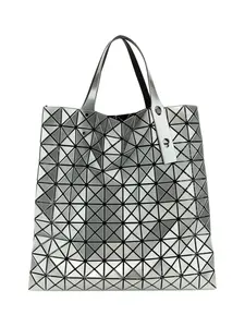Сумка-тоут с геометрическим узором Bao Bao Issey Miyake, серебристый
