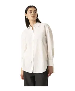 Рубашка из поплина кремового цвета Soaked In Luxury, белый