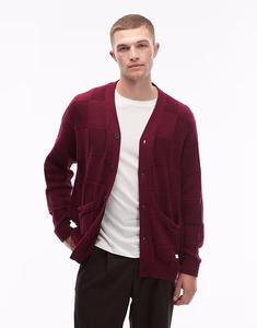 Кардиган в клетку темно-красного цвета Element