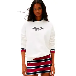 Толстовка Tommy Jeans Ess Logo 1 Regular Fit, белый