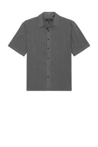 Dalton dobby рубашка Rag & Bone, dark grey