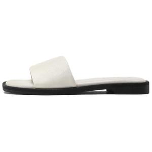 Женские тапочки-шлепанцы с резиновой подошвой, бесшумные, нескользящие и амортизирующие 7or9, Coconut Fragrance Crisps-экрю-1.5cm