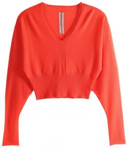 Укороченный топ Rick Owens V цвета «Коралловый»