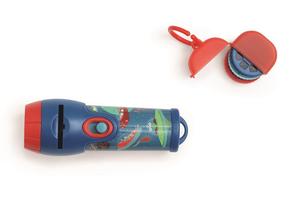 Скретч, фонарик/проектор XL KOSMOS с контейнером для дисков/24 изображения Scratch