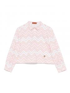 Рубашка с зигзагом Missoni Kids, белый