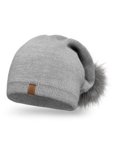 Шапка Vivisence 70105, светло-серый