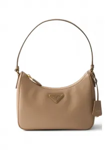 Мини-сумка на плечо Re-Edition Prada, бежевый