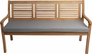 Подушка для скамейки 180×60×7 см серая - подушка для сиденья садовой скамейки со съемным чехлом, удобная обивка для улицы и террасы Setgarden