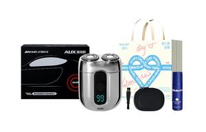 Вращающаяся бритва ARS 37DS13 для влажного и сухого бритья, полностью водонепроницаемая, портативная AUX