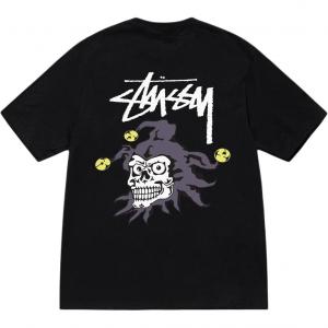Футболка SS25 JOKER TEE Unisex Stussy, черный